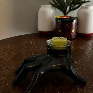 Horror hand candle